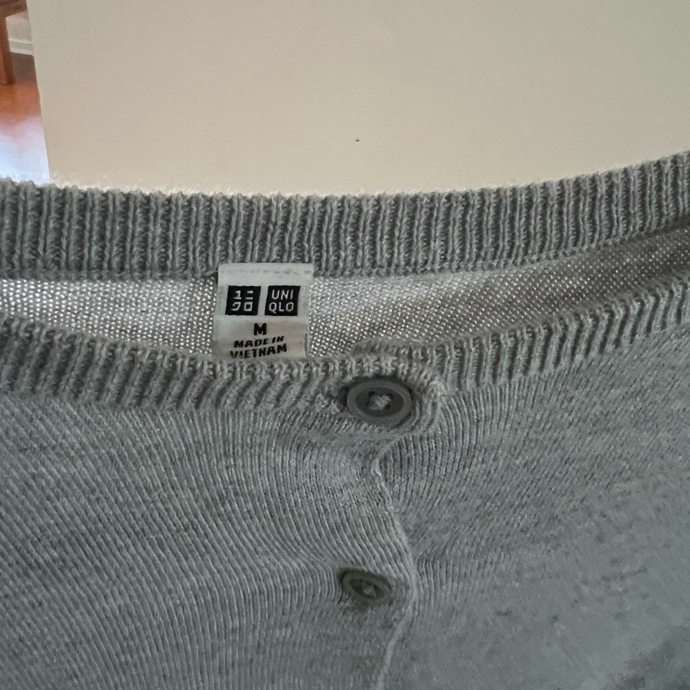 Gray Button-Up Cardigan - Picture 3 of 3